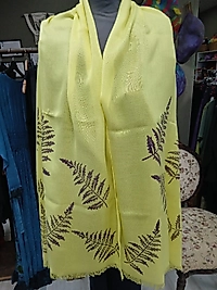 SARI DOĞAL BASKI ŞAL