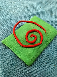 KEÇE EL YAPIMI CLUCH ÇANTA